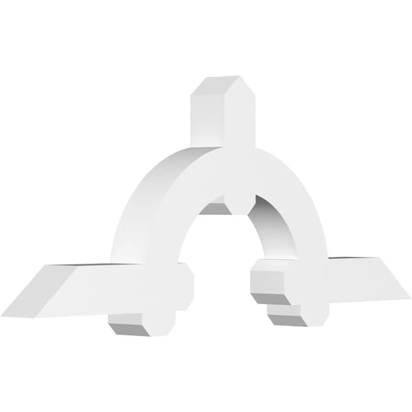 Ekena Millwork Ericson Architectural Grade PVC Gable Bracket, 48"W x 20"H x 4"D x 4"F, 10/12 Pitch GBP048X20X0404ERI00 - main